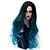 cheap Synthetic Trendy Wigs-Synthetic Wig Natural Wave Natural Wave Wig Long Lake Blue Synthetic Hair Women&#039;s Ombre Hair Blue