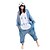 cheap Kigurumi Pajamas-Adults&#039; Kigurumi Pajamas Frog Owl Onesie Pajamas Flannelette Blue Cosplay For Men and Women Animal Sleepwear Cartoon Halloween Festival / Holiday