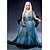 abordables Déguisements thème film et séries TV-Le Trône de Fer Queen Daenerys Targaryen Costume de Cosplay Costume de Soirée Femme Cosplay de Film robe de vacances Bleu Robe Halloween Carnaval Elasthanne Tactel