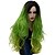 זול פאה לתחפושת-פאה תחפושת קוספליי פאה סינתטית פאה גל טבעי פאה גל טבעי ירוק ארוך ירוק שיער סינטטי שיער סינטטי נשים שיער אומבר ירוק