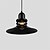 cheap Island Lights-1-Lights Black Metal Shade Pendant Light Retro Industrial Pendant Light Country Style Diameter 30cm