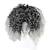 preiswerte Hochwertige Perücken-Synthetische Perücken Locken Locken Perücke Mittlerer Länge Schwarzgrau Synthetische Haare Damen Gefärbte Haarspitzen (Ombré Hair) Grau