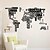 cheap Wall Stickers-History Wall Stickers Map Wall Stickers Decorative Wall Stickers, Vinyl Home Decoration Wall Decal Wall Decoration 1 set