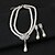 billiga Smyckeset-Dam Halsband Klassisk Vintage Minimalistisk Stil Oäkta pärla örhängen Smycken Beige Till Bröllop Party Födelsedag Kvällsfest Förlovning