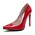 baratos Sapatos de Salto Alto de mulher-Mulheres Sapatos Couro Envernizado Primavera / Outono Conforto Saltos Salto Agulha Dedo Apontado Vermelho / Vinho / Amêndoa