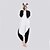 preiswerte Kigurumi Pyjamas-Erwachsene Kigurumi-Pyjamas Panda Tier Farbblock Pyjamas-Einteiler Polar-Fleece Cosplay Für Herren und Damen Halloween Tiernachtwäsche Karikatur Fest / Feiertage Kostüme / Gymnastikanzug / Einteiler