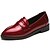 cheap Women&#039;s Slip-Ons &amp; Loafers-Women&#039;s Loafers &amp; Slip-Ons Low Heel Pointed Toe Patent Leather Comfort Spring Black / Yellow / Red