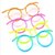رخيصةأون أدوات الشرب-2 قطع النظارات تصميم القش مضحك لينة نظارات القش فريدة مرنة الشرب أنبوب الاطفال الملونة البلاستيك الشرب diy القش شريط accesso (لون عشوائي)