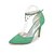 cheap Women&#039;s Heels-Women&#039;s Heels Glitter Crystal Sequined Jeweled Stiletto Heel Pointed Toe Chain Flocking Basic Pump Spring / Summer Almond / Red / Green / Party &amp; Evening / Dress / 3-4 / Party &amp; Evening
