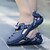 זול סנדלים לגברים-בגדי ריקוד גברים נעלי נוחות PU קיץ סנדלים שחור / אפור / כחול / קזו&#039;אל / בָּחוּץ