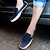 cheap Men&#039;s Slip-ons &amp; Loafers-Men&#039;s Shoes Leatherette Spring / Summer Moccasin / Light Soles Loafers &amp; Slip-Ons Beige / Dark Blue