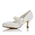 cheap Wedding Shoes-Women&#039;s Heels Wedding Heels Bridal Shoes Pearl Lace Appliques Round Toe Comfort Wedding Dress Party &amp; Evening Lace Satin Fall Winter Ivory