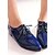 זול נעלי אוקספורד לנשים-בגדי ריקוד נשים עור פטנט אביב נוחות שטוחות לבן / שחור / כחול