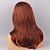 cheap Synthetic Trendy Wigs-Synthetic Wig Wavy Natural Wave Natural Wave With Bangs Wig Long Dark Red Synthetic Hair Women&#039;s Red MAYSU