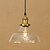 cheap Island Lights-1-Light 25 cm Bulb Included / Eye Protection / Designers Pendant Light Metal Glass Bowl Electroplated Retro 200-240V / 110-120V