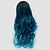 cheap Synthetic Trendy Wigs-Synthetic Wig Natural Wave Natural Wave Wig Long Lake Blue Synthetic Hair Women&#039;s Ombre Hair Blue