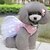 preiswerte Hundekleidung-Hund Kleider Blumen / Pflanzen Lässig / Alltäglich Hundekleidung Welpenkleidung Hunde-Outfits Rot Rosa Kostüm für Mädchen und Jungen Hund Baumwolle
