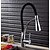 cheap Pullout Spray-Kitchen faucet - Modern / Contemporary Chrome LED Light / Pull-out / ­Pull-down Vessel / Brass
