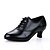 cheap Ballroom Shoes &amp; Modern Dance Shoes-Women&#039;s Modern Shoes Canvas / Cowhide Sandal Cuban Heel Dance Shoes Black / Professional