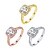 voordelige Ring-Bandring Diamant patiencespel Rose goud Goud Zilver Zirkonia Dames Modieus Bruids 5 6 7 8 9 / Kubieke Zirkonia
