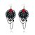billiga Modeörhängen-Women&#039;s Drop Earrings Flower Personalized Gothic Fashion Hypoallergenic Earrings Jewelry Black For Party Gift Evening Party Stage