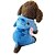 preiswerte Hundekleidung-Hund Kostüme Welpenkleidung Cartoon Design Cosplay Winter Hundekleidung Welpenkleidung Hunde-Outfits Blau Kostüm für Mädchen und Jungen Hund Plüsch XS S M L XL