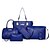 cheap Bag Sets-Women&#039;s Bags PU(Polyurethane) Bag Set 6 Pieces Purse Set Zipper Black / Red / Fuchsia / Bag Sets