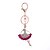 cheap Keychains-Keychain Personalized Fashion Euramerican Rhinestone Ring Jewelry Fuchsia For