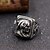 cheap Men&#039;s Rings-Men&#039;s Band Ring Jewelry Silver Stainless Steel Skull Gothic Rock Club Street Costume Jewelry