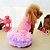 preiswerte Hundekleidung-Katze Hund Kleider Welpenkleidung Bär Lässig / Alltäglich Hundekleidung Welpenkleidung Hunde-Outfits Rosa Grün Kostüm für Mädchen und Jungen Hund Chiffon Baumwolle