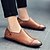 baratos Sapatilhas e Mocassins para Homem-Homens Couro Sintético Primavera / Outono Conforto Mocassins e Slip-Ons Preto / Castanho Claro / Castanho Escuro