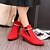 cheap Women&#039;s Boots-Women&#039;s Boots Plus Size Dress Solid Colored Booties Ankle Boots Winter Buckle Kitten Heel Pointed Toe Comfort Leatherette Loafer Black Red Green
