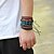 cheap Men&#039;s Bracelets-Men&#039;s Leather Bracelet Rope Twisted woven Twist Circle Personalized Leather Bracelet Jewelry Rainbow For Stage Street