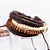 cheap Men&#039;s Bracelets-Men&#039;s Bead Bracelet Wrap Bracelet Leather Bracelet woven Personalized Fashion Wooden Bracelet Jewelry Brown For Street