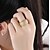 cheap Rings-Band Ring Cubic Zirconia Gold Zircon Gold Plated Statement Ladies Luxury / Women&#039;s