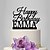 abordables toppers de pastel de fiesta de boda-Tema Clásico Cumpleaños Letra y Número El plastico 1 pcs Negro