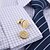 cheap Men&#039;s Accessories-Geometric Golden Cufflinks Gift Boxes &amp; Bags / Fashion Men&#039;s Costume Jewelry For