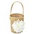ieftine Coșuri cu Flori-Flower Basket Linen 8 1/3&quot; (21 cm) Lace / Flower 1 pcs