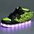 preiswerte Mädchenschuhe-Mädchen Sneaker Komfort Neuheit Leuchtende LED-Schuhe Künstliche Mikrofaser Polyurethan Herbst Winter Normal Flacher AbsatzWeiß Schwarz