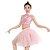 billige Ballettøj-Balletsko Top Paillette Drapering Prikket Dame Ydeevne Uden ærmer Naturlig Spandex Pailletter Polyester