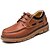 abordables Zapatos Oxford de hombre-Hombre Cuero de Napa Primavera / Otoño Confort Oxfords Paseo Marrón Claro / Fiesta y Noche