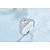 billige 指輪-Band Ring AAA Cubic Zirconia Silver Platinum Plated Elegant Fashion 6 7 8 / Women&#039;s / Wedding / Daily / Engagement