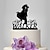 cheap Wedding Party Cake Toppers-Classic Theme Wedding Figurine Plastic Classic Couple 1 pcs Black