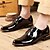 cheap Men&#039;s Oxfords-Men&#039;s Oxfords Dress Shoes Derby Shoes Business Classic Daily Party &amp; Evening Office &amp; Career Patent Leather Non-slipping Wear Proof White Black Red Fall Spring