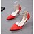 cheap Women&#039;s Heels-Women&#039;s Heels Glitter Crystal Sequined Jeweled Stiletto Heel Pointed Toe Comfort Dress Pearl Cashmere Walking Shoes Black / Red / Pink / 3-4