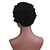 halpa Aidot kudelmiksi kootut peruukit-Ihmisen hiussekoitus Peruukki Lyhyt Kihara Lyhyt kampaus 2020 Marja Kihara Koneella valmistettu Naisten Musta Musta / tumma viini Keskiruskea