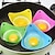 cheap Egg Tools-2PCS Silicone Eco-friendly Egg Poacher Boiler Heat Resistant Poaching Pods Pan Mould Baking Cup Kitchen Cooking Tool Cookware Gadget Bakeware Utensils