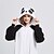preiswerte Kigurumi Pyjamas-Erwachsene Kigurumi-Pyjamas Panda Tier Patchwork Pyjamas-Einteiler Polar-Fleece Cosplay Für Herren und Damen Weihnachten Tiernachtwäsche Karikatur Fest / Feiertage Kostüme