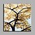 olcso Virág-/növénymintás festmények-Hang festett olajfestmény Kézzel festett - Virágos / Botanikus Art Deco / Retro Modern Vászon