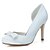 olcso Esküvői cipők-Női Szatén Tavasz / Nyár Formai cipő Esküvői cipők Tűsarok Kerek orrú Csokor Fehér / Rózsaszín / Party és Estélyi